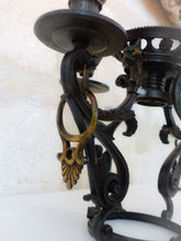 Load image into Gallery viewer, Gorgeous Antique Gothic French Centerpiece Candlestick Metal Candelabra end 19TH