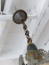 Load image into Gallery viewer, RARE Set French Antique Chandelier + Pair Wall Lights Wood Empire late 19TH