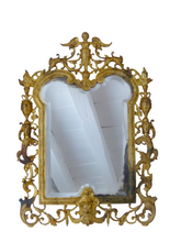 Load image into Gallery viewer, Gorgeous Large Antique 1880 French Bronze Mirror Rare Angel & Mascaron Heads