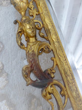 Load image into Gallery viewer, Gorgeous Large Antique 1880 French Bronze Mirror Rare Angel & Mascaron Heads