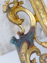 Load image into Gallery viewer, Gorgeous Large Antique 1880 French Bronze Mirror Rare Angel & Mascaron Heads