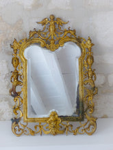 Load image into Gallery viewer, Gorgeous Large Antique 1880 French Bronze Mirror Rare Angel & Mascaron Heads