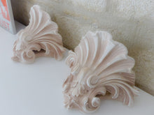 Load image into Gallery viewer, 1980 Gorgeous Vintage PAIR Wall Light Plaster Sconce Shell Classic Antique style
