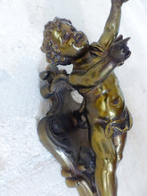 Load image into Gallery viewer, Gorgeous Vintage PAIR French Wall Light Sconce Rare 2 Cherubs Angels Bronze 1950