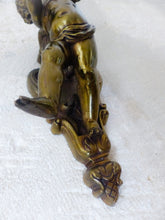 Load image into Gallery viewer, Gorgeous Vintage PAIR French Wall Light Sconce Rare 2 Cherubs Angels Bronze 1950