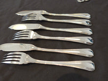 Load image into Gallery viewer, CHRISTOFLE BOREAL Fish Set for 12 people fish Service Couverts à poisson 24pcs