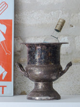 Load image into Gallery viewer, 1900 Large Charming Antique French Silverplated Champagne Ice Wine Bucket Handle