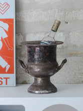 Load image into Gallery viewer, 1900 Large Charming Antique French Silverplated Champagne Ice Wine Bucket Handle