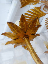 Load image into Gallery viewer, HANS KOGL Rare Palm Ceiling 70's Hollywood Regency Mid Century JANSEN Chandelier