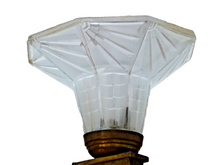 Load image into Gallery viewer, Gorgeous Antique French ART DECO Ceiling Suspension Chandelier 1930 Bronze Shade
