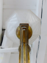 Load image into Gallery viewer, Gorgeous Antique French ART DECO Ceiling Suspension Chandelier 1930 Bronze Shade