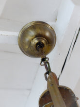 Load image into Gallery viewer, Gorgeous Antique French ART DECO Ceiling Suspension Chandelier 1930 Bronze Shade
