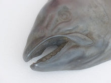 Load image into Gallery viewer, 20th Century Salmon Fish Metal & Wood Tray Plate Platter, Vintage 1970s, DESKA