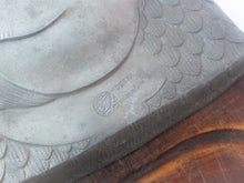 Load image into Gallery viewer, 20th Century Salmon Fish Metal & Wood Tray Plate Platter, Vintage 1970s, DESKA