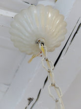 Load image into Gallery viewer, Charming Florentine Chandelier Enameled Metal Tole Flowers Italian Ceiling 70's