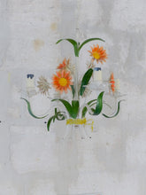 Load image into Gallery viewer, Charming Florentine Chandelier Enameled Metal Tole Flowers Italian Ceiling 70's