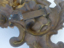 Load image into Gallery viewer, XXL PAIR 19TH Antique French Gilded Bronze Shell Pediment Hardware Salvage RARE