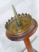 Load image into Gallery viewer, Pair Large 19TH French Medieval Church Altar Candlestick Carved Walnut wood