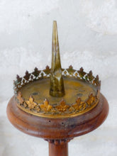 Load image into Gallery viewer, Pair Large 19TH French Medieval Church Altar Candlestick Carved Walnut wood