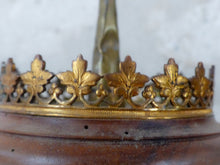 Load image into Gallery viewer, Pair Large 19TH French Medieval Church Altar Candlestick Carved Walnut wood