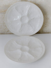 Load image into Gallery viewer, 1960 French Vintage GIEN Majolica Cream Oyster Artichoke Plates 12x available