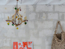 Load image into Gallery viewer, Gorgeous Antique Chandelier Handmade Glass Drops Fruits 1920 MURANO 8 lights