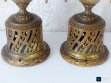 Load image into Gallery viewer, Gorgeous Antique PAIR French Cherub Cassolette Bronze - Early 19TH Louis XVI