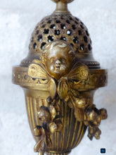 Load image into Gallery viewer, Gorgeous Antique PAIR French Cherub Cassolette Bronze - Early 19TH Louis XVI