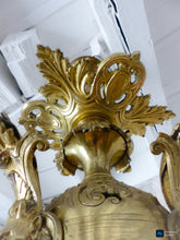 Load image into Gallery viewer, Gorgeous French 19th Century Gilt Bronze Flush Mount Light Chandelier Ceiling