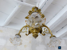 Load image into Gallery viewer, Gorgeous French 19th Century Gilt Bronze Flush Mount Light Chandelier Ceiling