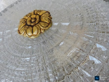 Load image into Gallery viewer, Gorgeous Vintage French Empire Ceiling D: 10" Gilded Bronze Brass & Glass 1960s