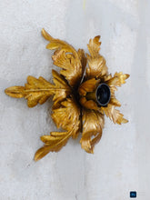 Load image into Gallery viewer, BANCI 1980 Charming Murano Ceiling Wall Light Gilded Tole Chandelier Foliage