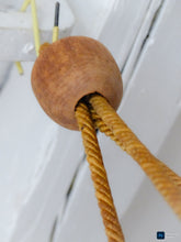 Load image into Gallery viewer, 1900 Gorgeous Antique French Alabaster Pendant Chandelier Ceiling Rope Mount 14"