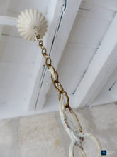 Load image into Gallery viewer, 1960's Charming Florentine Chandelier Enameled Metal Tole Flower Italian Ceiling