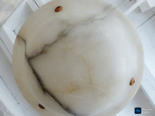 Load image into Gallery viewer, 1900 Gorgeous Antique French Alabaster Pendant Chandelier Ceiling Rope Mount 14"