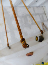 Load image into Gallery viewer, 1900 Gorgeous Antique French Alabaster Pendant Chandelier Ceiling Rope Mount 14"