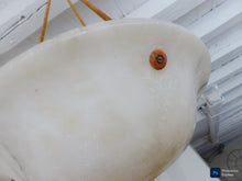 Load image into Gallery viewer, 1900 Gorgeous Antique French Alabaster Pendant Chandelier Ceiling Rope Mount 14"