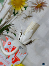Load image into Gallery viewer, 1960's Charming Florentine Chandelier Enameled Metal Tole Flower Italian Ceiling