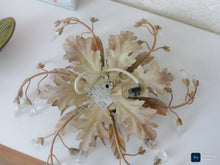 Load image into Gallery viewer, 1980 Flowers Glass Murano Gilded & Silver Wall Light Ceiling Chandelier ARTEFICE