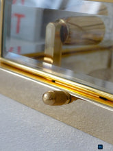 Load image into Gallery viewer, Gorgeous Gilt Mid Century 1970 Ceiling Wall Light Beveled Glass Chandelier 9"