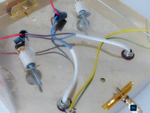 Load image into Gallery viewer, Gorgeous Gilt Mid Century 1970 Ceiling Wall Light Beveled Glass Chandelier 9"