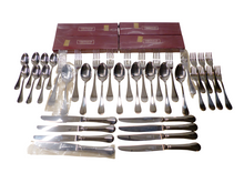 Load image into Gallery viewer, CHRISTOFLE BERRY Stainless Table set 12 Place settings CAPRICORNE New & Mint