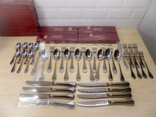 Load image into Gallery viewer, CHRISTOFLE BERRY Stainless Table set 12 Place settings CAPRICORNE New & Mint