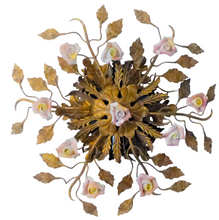Load image into Gallery viewer, BANCI Mid Century Porcelain Flowers Glass Murano Wall Light Ceiling Chandelier