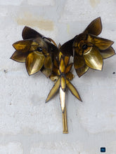 Load image into Gallery viewer, RARE Att. Christian Techoueyres Brass Flower Wall Sconce for Maison Jansen 1970'