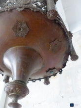Load image into Gallery viewer, Gorgeous Antique French Crown Sanctuary Church Chandelier Ceiling Religious 19TH