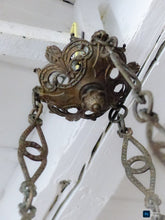 Load image into Gallery viewer, Gorgeous Antique French Crown Sanctuary Church Chandelier Ceiling Religious 19TH