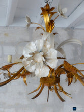 Load image into Gallery viewer, MASCA Vintage Florentine Ceiling Hollywood Regency Mid Century Chandelier 1970's
