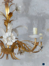 Load image into Gallery viewer, MASCA Vintage Florentine Ceiling Hollywood Regency Mid Century Chandelier 1970's