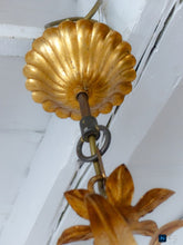 Load image into Gallery viewer, MASCA Vintage Florentine Ceiling Hollywood Regency Mid Century Chandelier 1970's